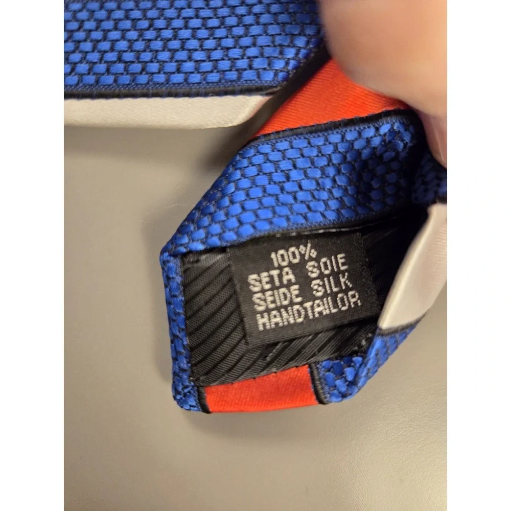 Barry‎ Wang Red White Blue Silk Tie